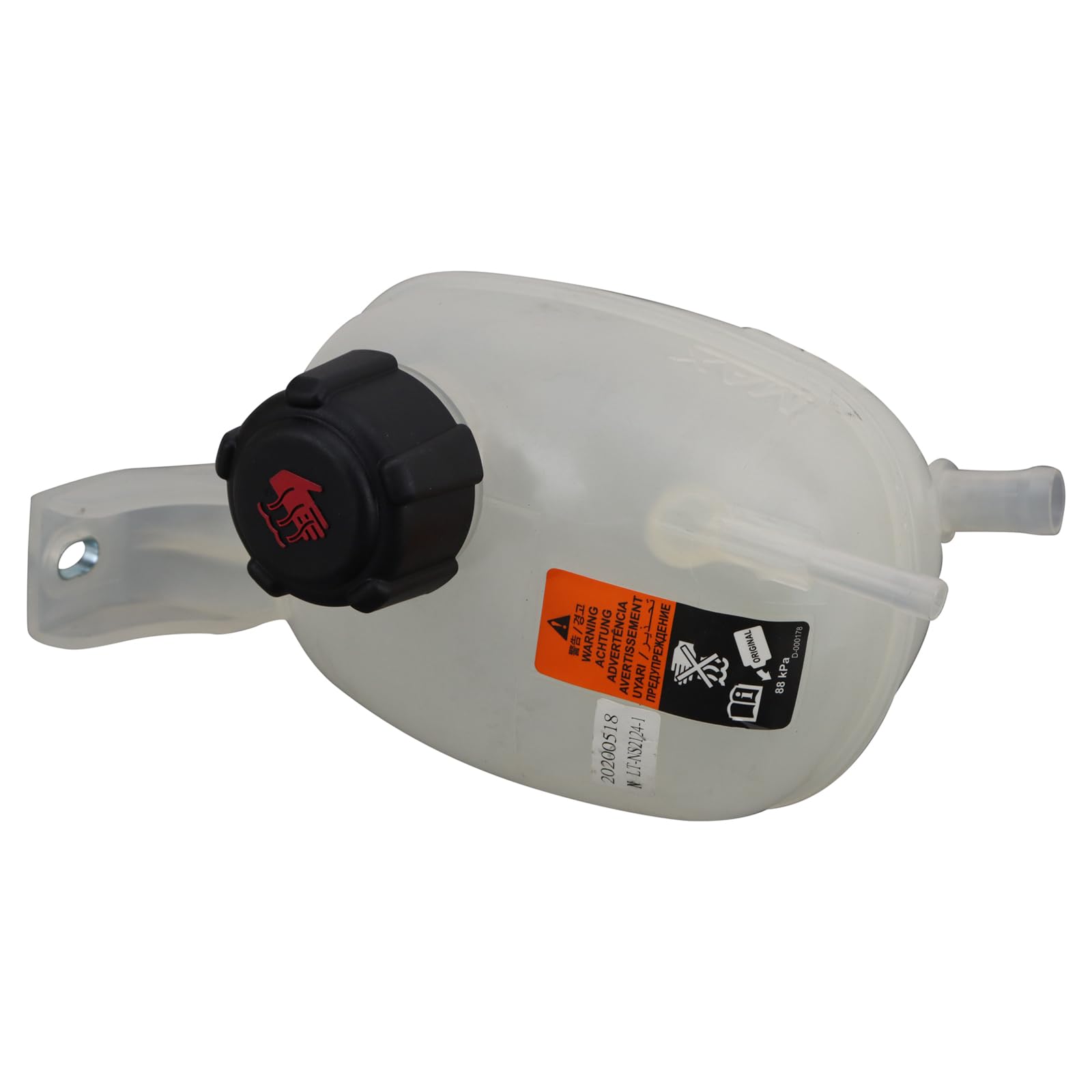 TRQ Radiator Coolant Reservoir Expansion Tank for 2018-2021 Nissan Kicks, Model ECA63278, Durable Overflow Bottle