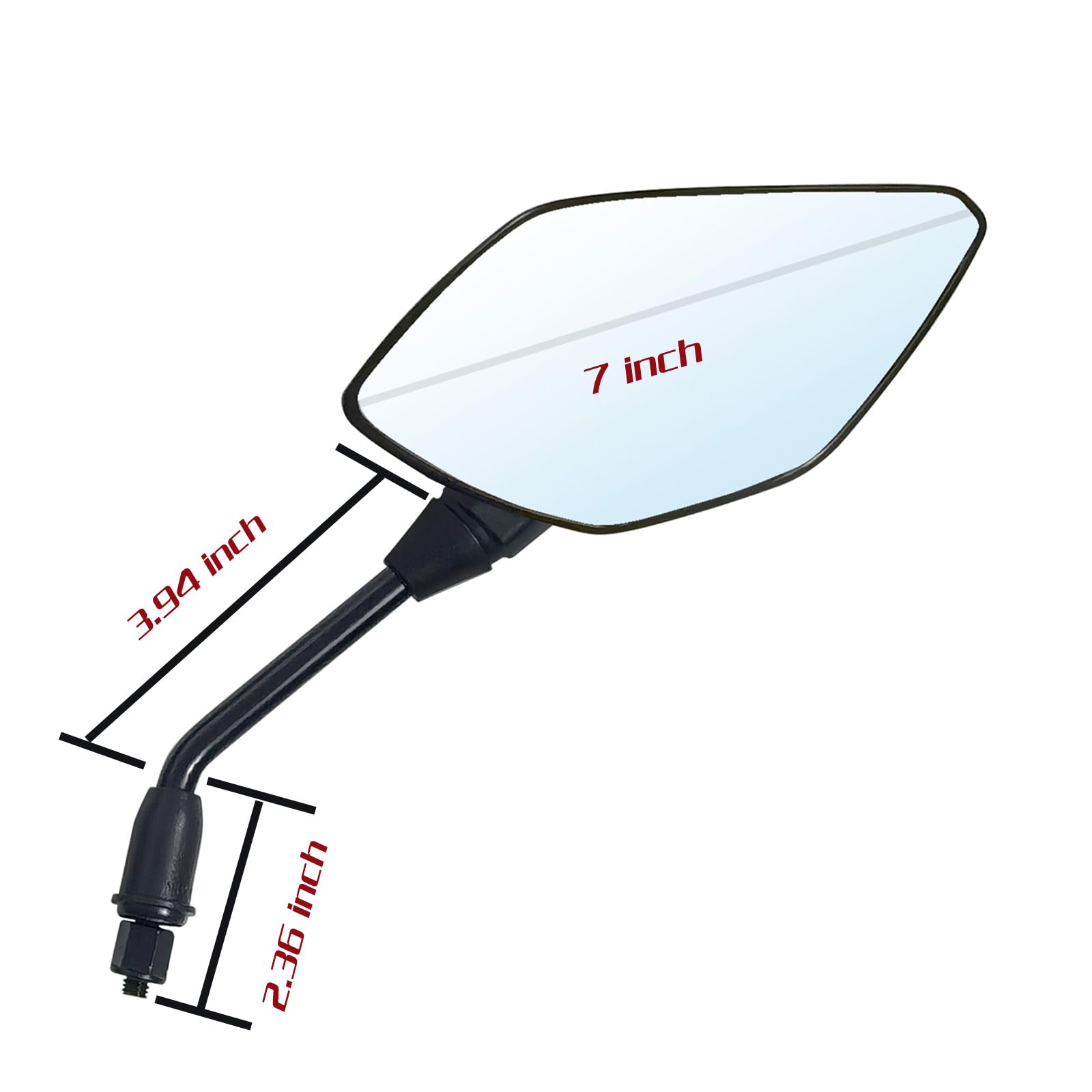 Mamiko 8Mm Motorcycle Mirrors Universal For 7/8'Handlebars Bike Mirror Compatible With Atv Snowmobile Scooter Moped Dirt Bike Sportsman - Convex Mirrors