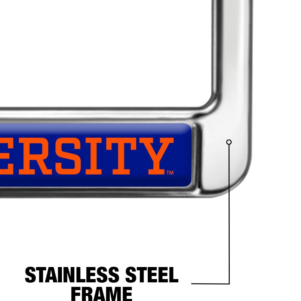 GRAPHICS & MORE Savannah State University License Plate Frame - Metal, Full Size, Savannah State Tigers Design