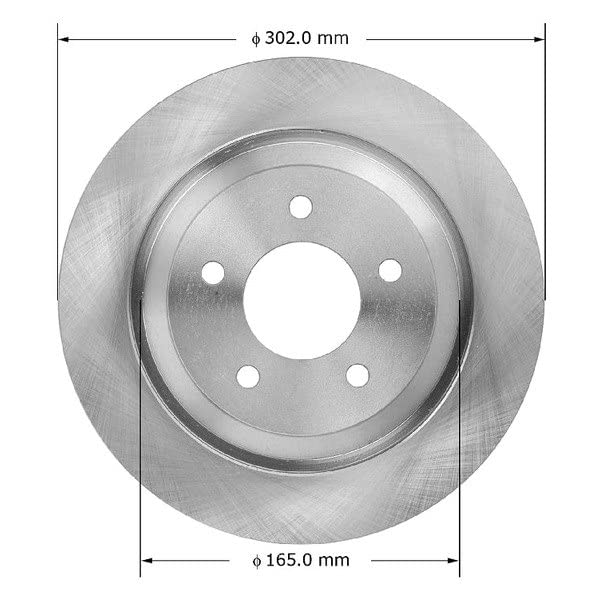 Bendix Premium Prt5977 Rear Brake Rotor For Mazda 5 2010-2006, 5 2015-2012