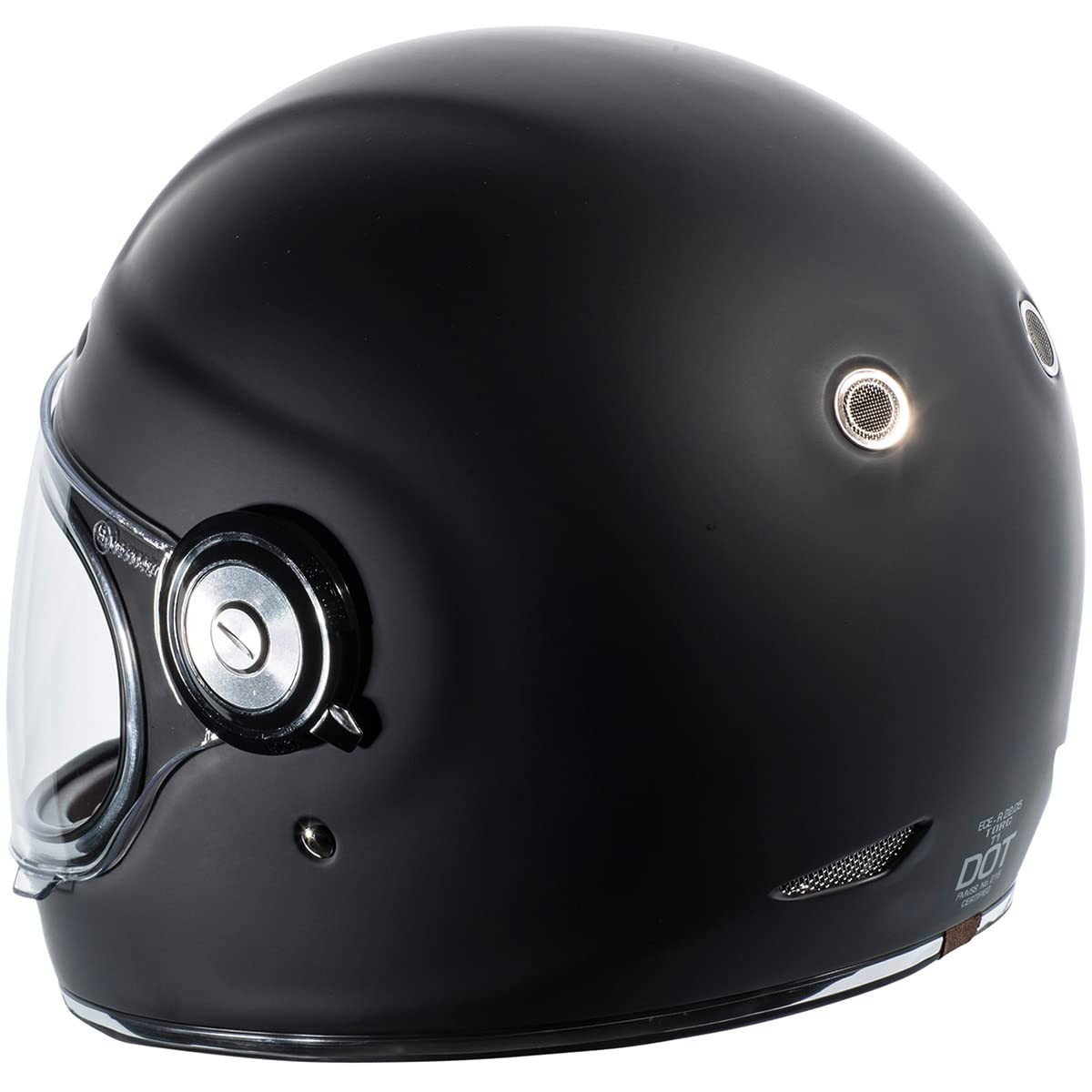 Torc T1 Unisex-Adult Retro Full-Face-Helmet-Style Motorcycle (Matte Black, Xx-Large)