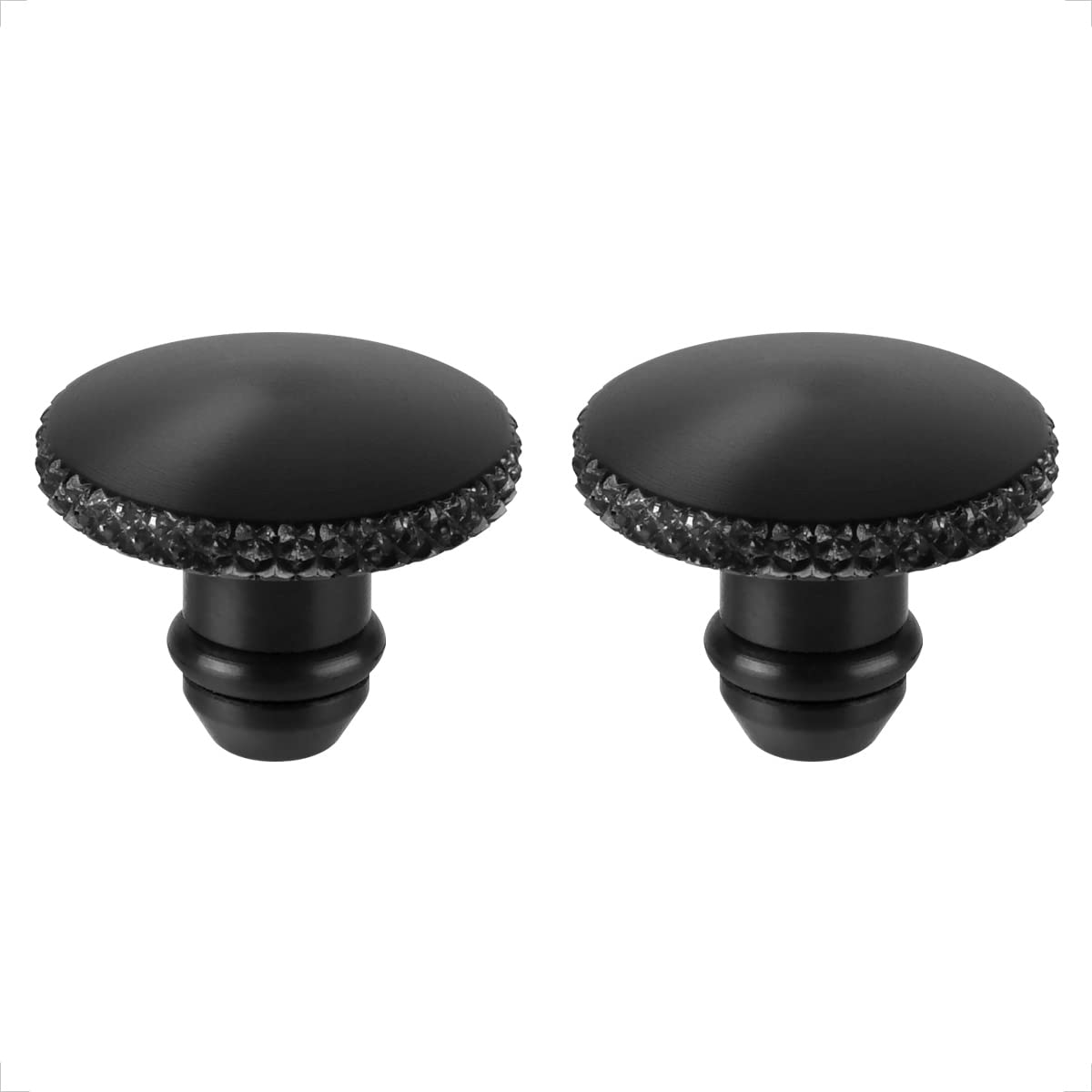 Evermotor 2Pcs Universal Motorcycle M8 6065-T6 Cnc Aluminum Anodic Oxidation Motorcycle Mirror Blind Plug Covering Screws Thread Blanking Mirror Hole Plugs Hole Caps With Embossing A