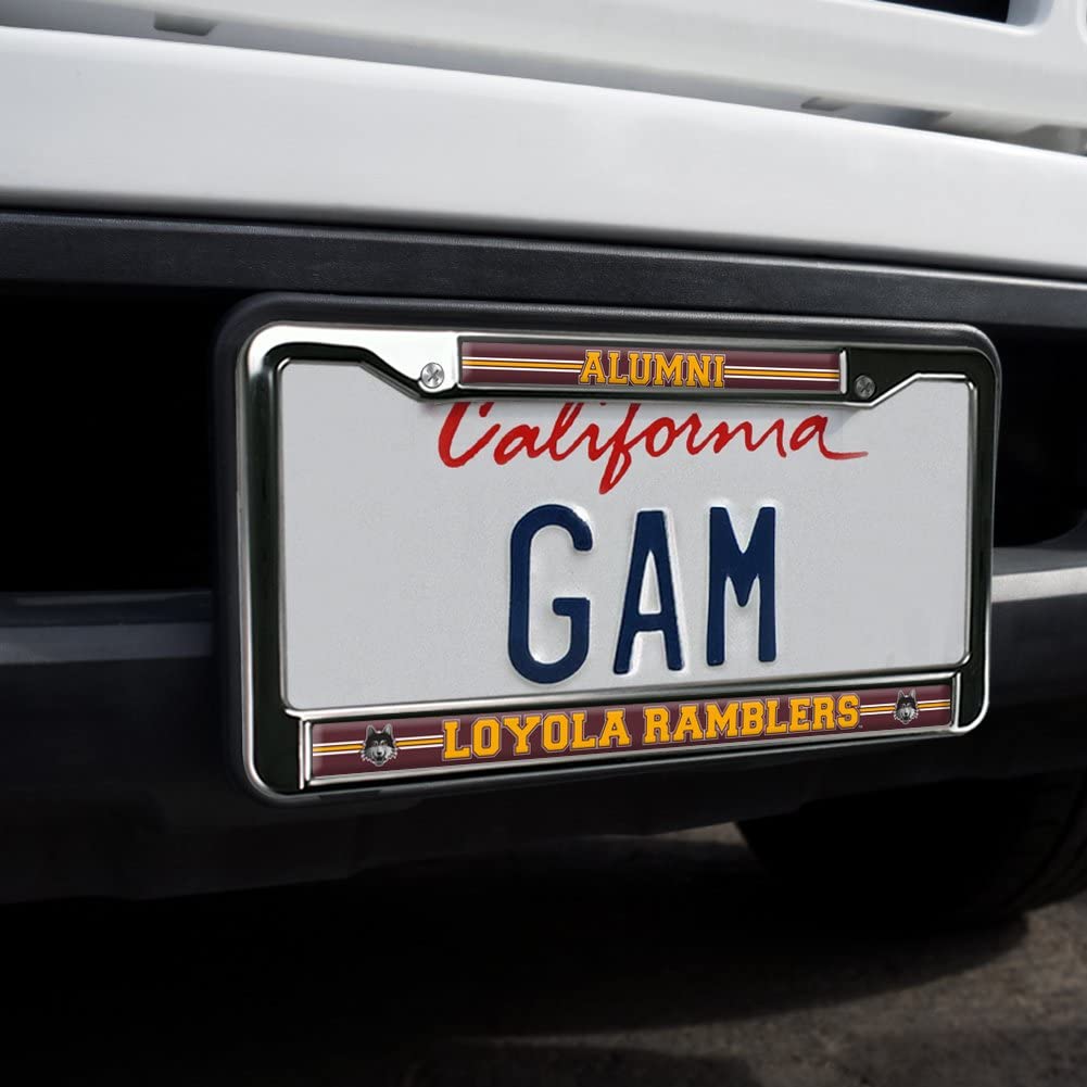 GRAPHICS & MORE Metal License Plate Frame - Loyola Chicago Alumni Logo - Full Size - One Size