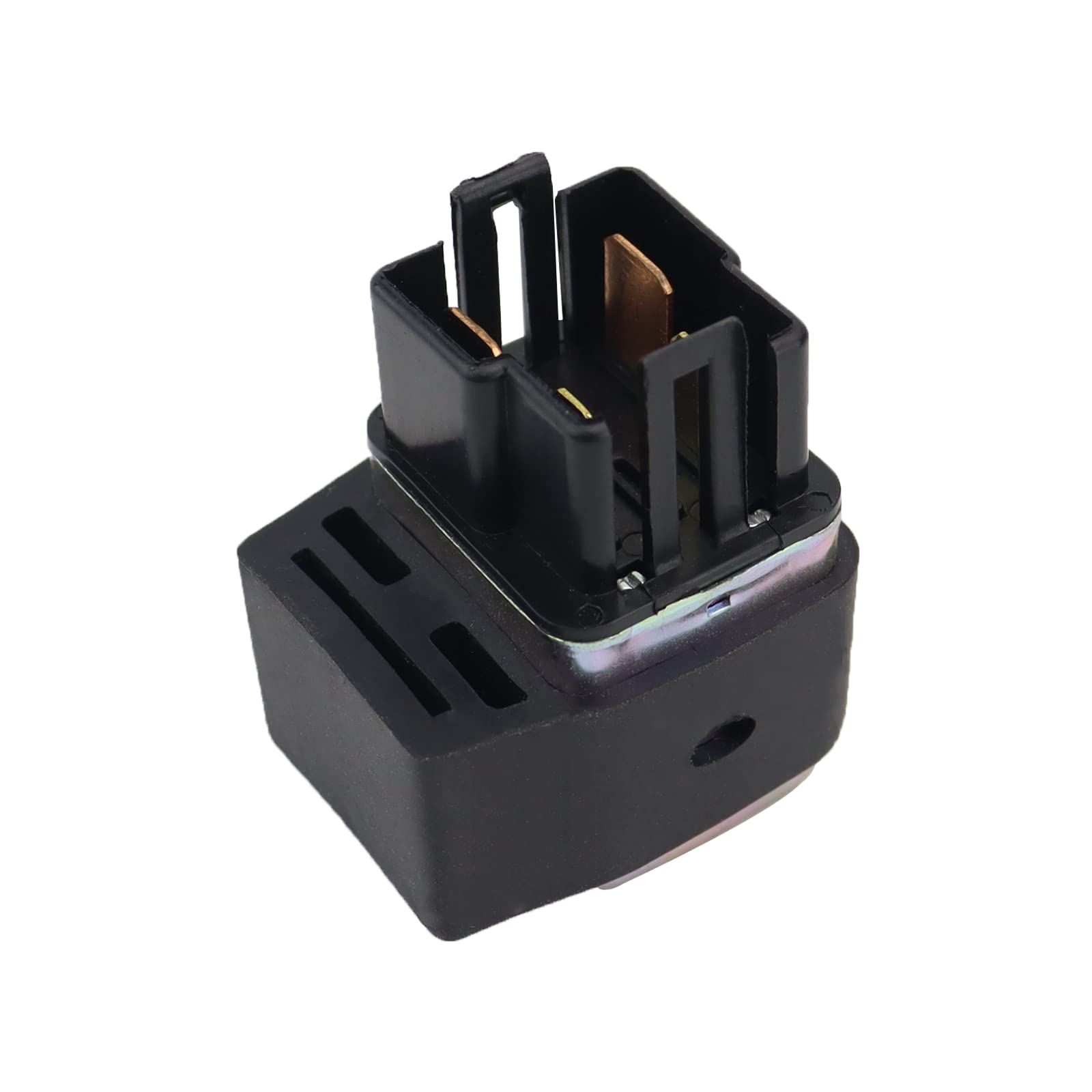 STABSOLI Starter Motor & Solenoid Relay for Polaris ATV Outlaw 90/110, Metal, Silver, Model SS83+068, 2007-2022