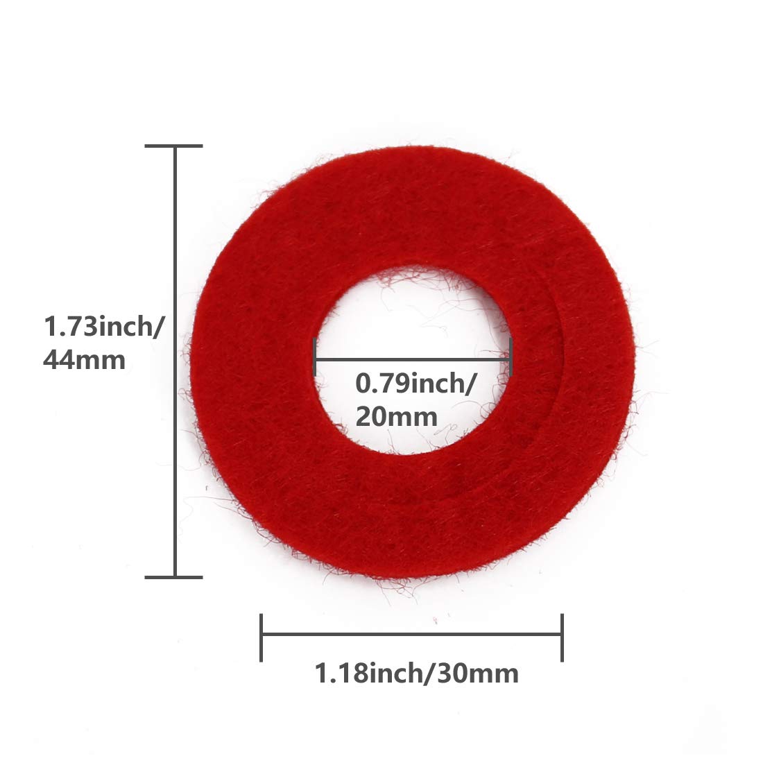 Utsauto Battery Terminal Anti Corrosion Washers Fiber 8 Pieces Battery Terminal Protector (4 Red And 4 Green)