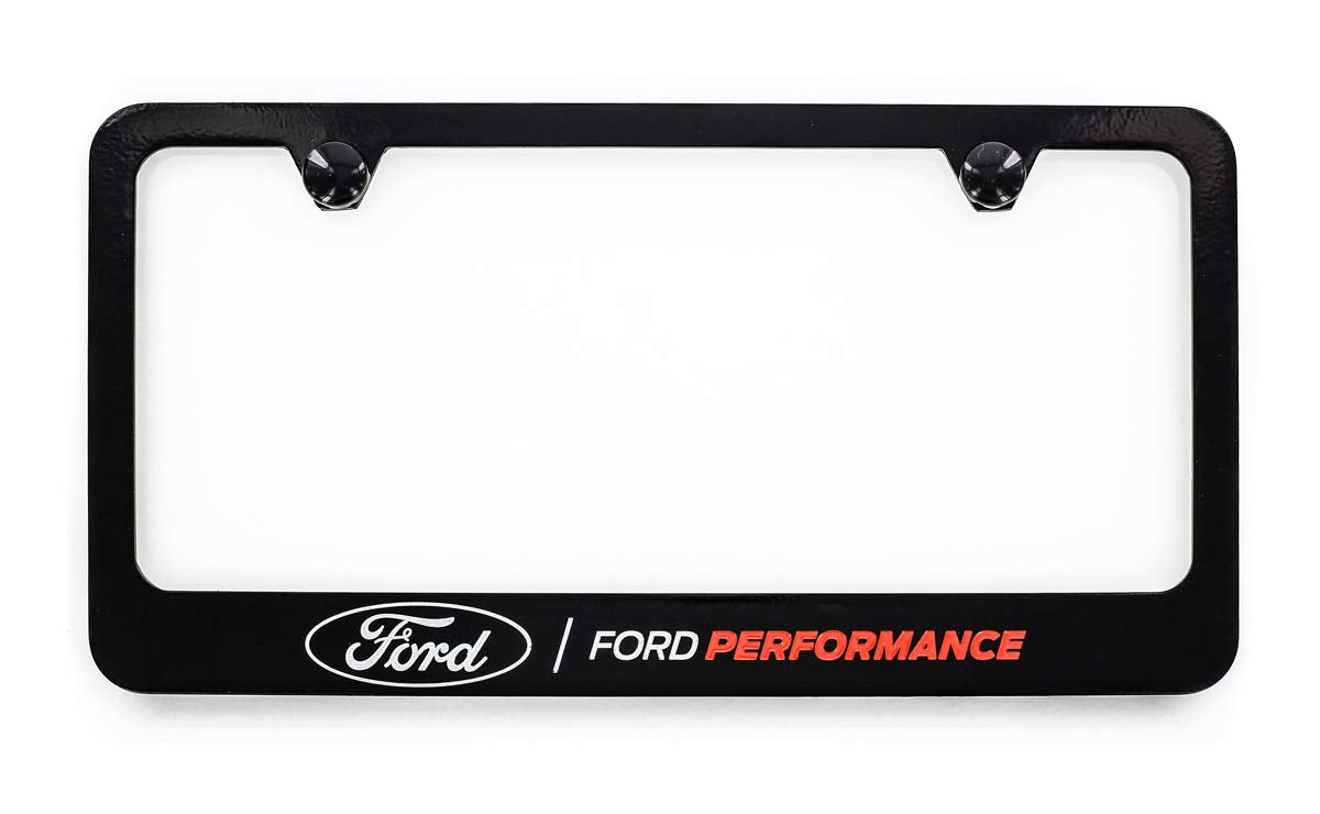 License Frame Inc. Ford Performance Black Metal License Plate Frame Tag Holder