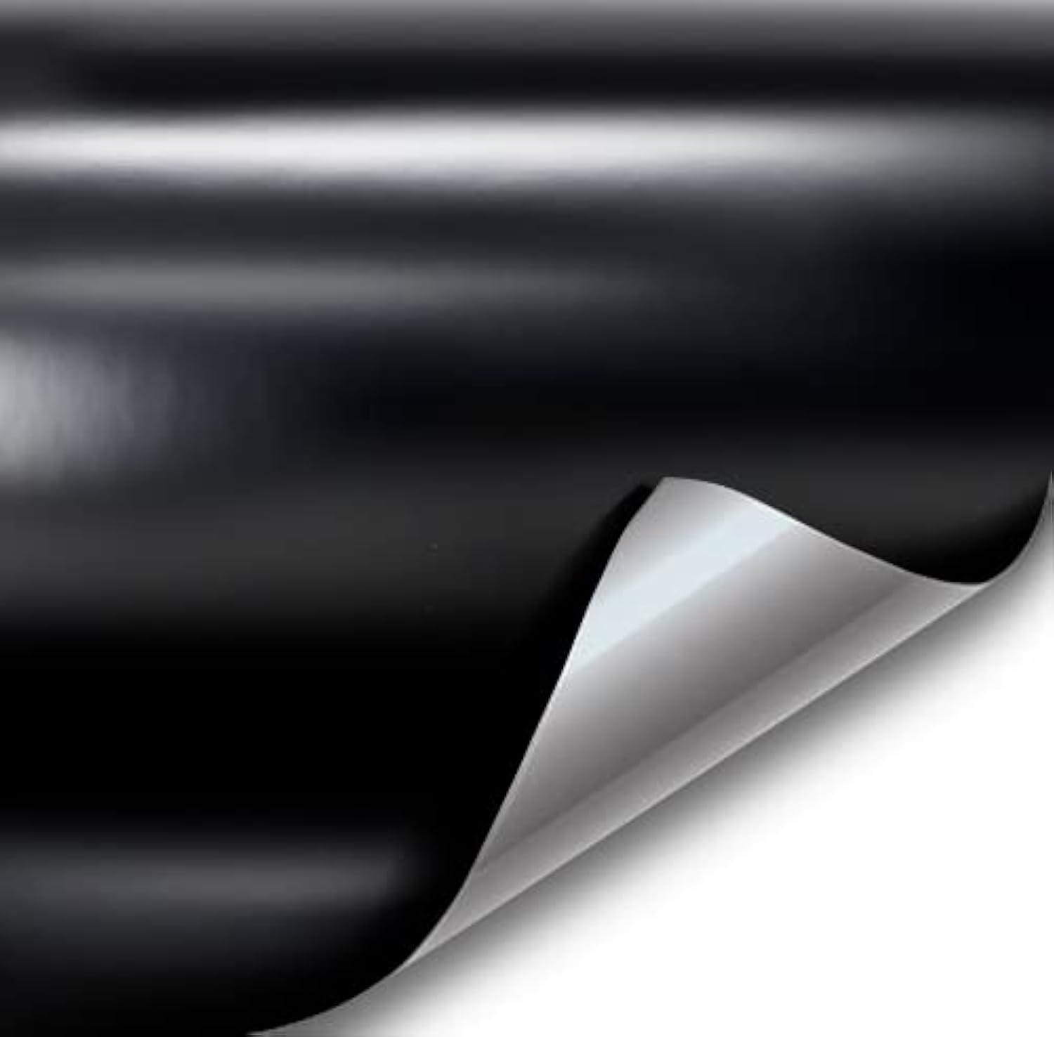 Vvivid+ Satin Finish Premium Adhesive Vinyl Wrap Film (2Ft X 5Ft (Black))