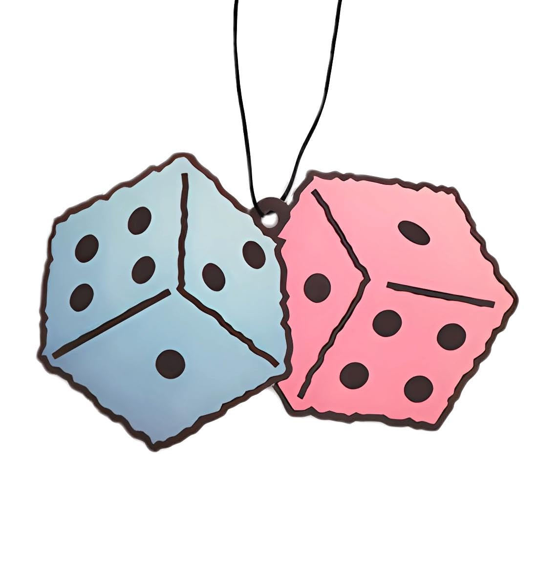 Fresh Fresheners Fuzzy Dice Car Air Freshener 4-Pack