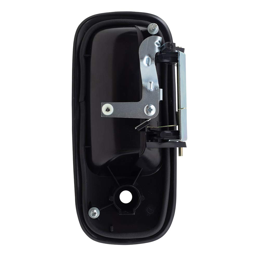 Autoandart Brock Aftermarket Replacement Front Driver Left Passenger Right Outside Door Handle Textured Black Set Compatible Wit
