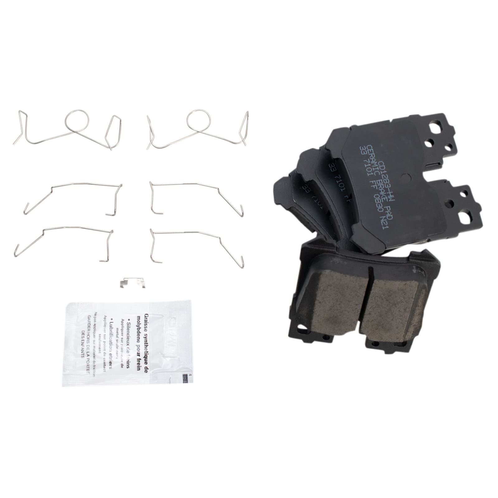 Trq Rear Ceramic Brake Pad & Rotor Kit Compatible With 2011-2016 Lexus Ls460