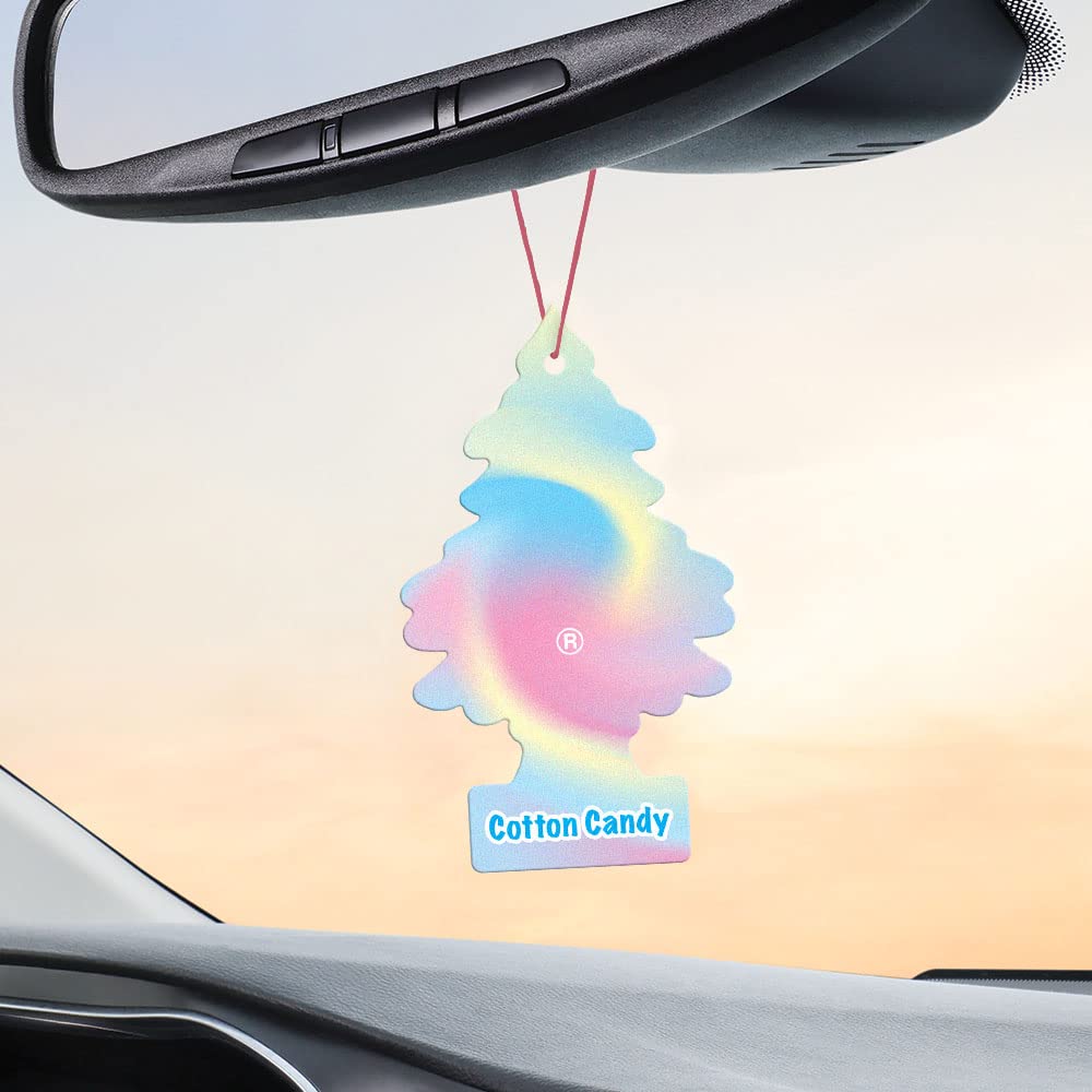 Little Trees Air Fresheners Car Air Freshener. Hanging Tree Provides Long Lasting Scent For Auto Or Home. Cotton Candy, 24 Air F