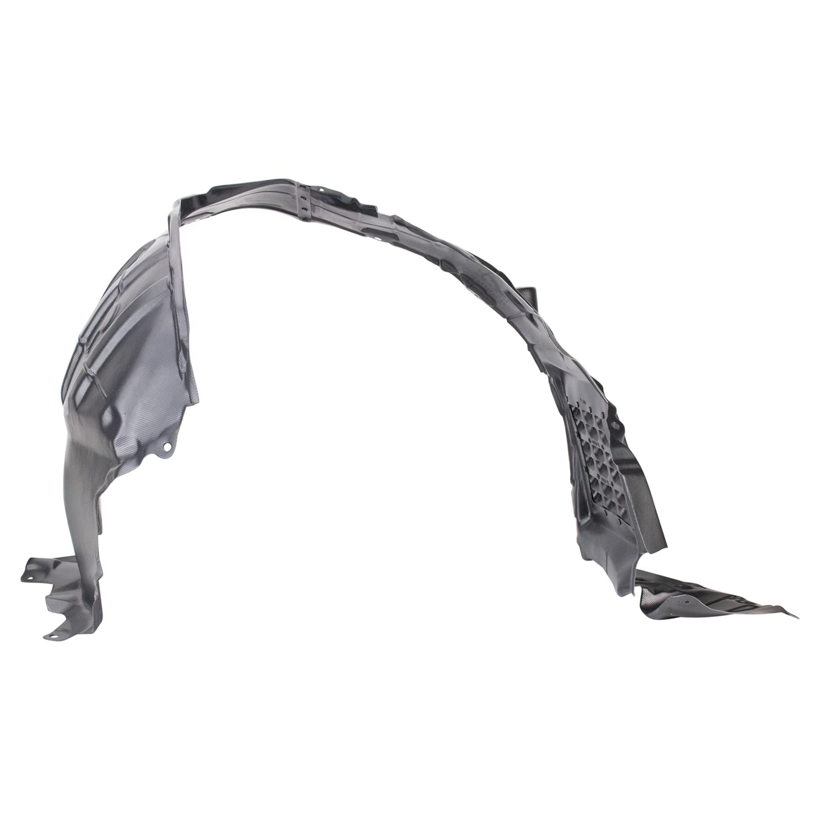 TRQ Inner Fender Liner Set for 2015-2020 INFINITI QX60/Nissan Pathfinder, Black, Metal, Model BDA14634