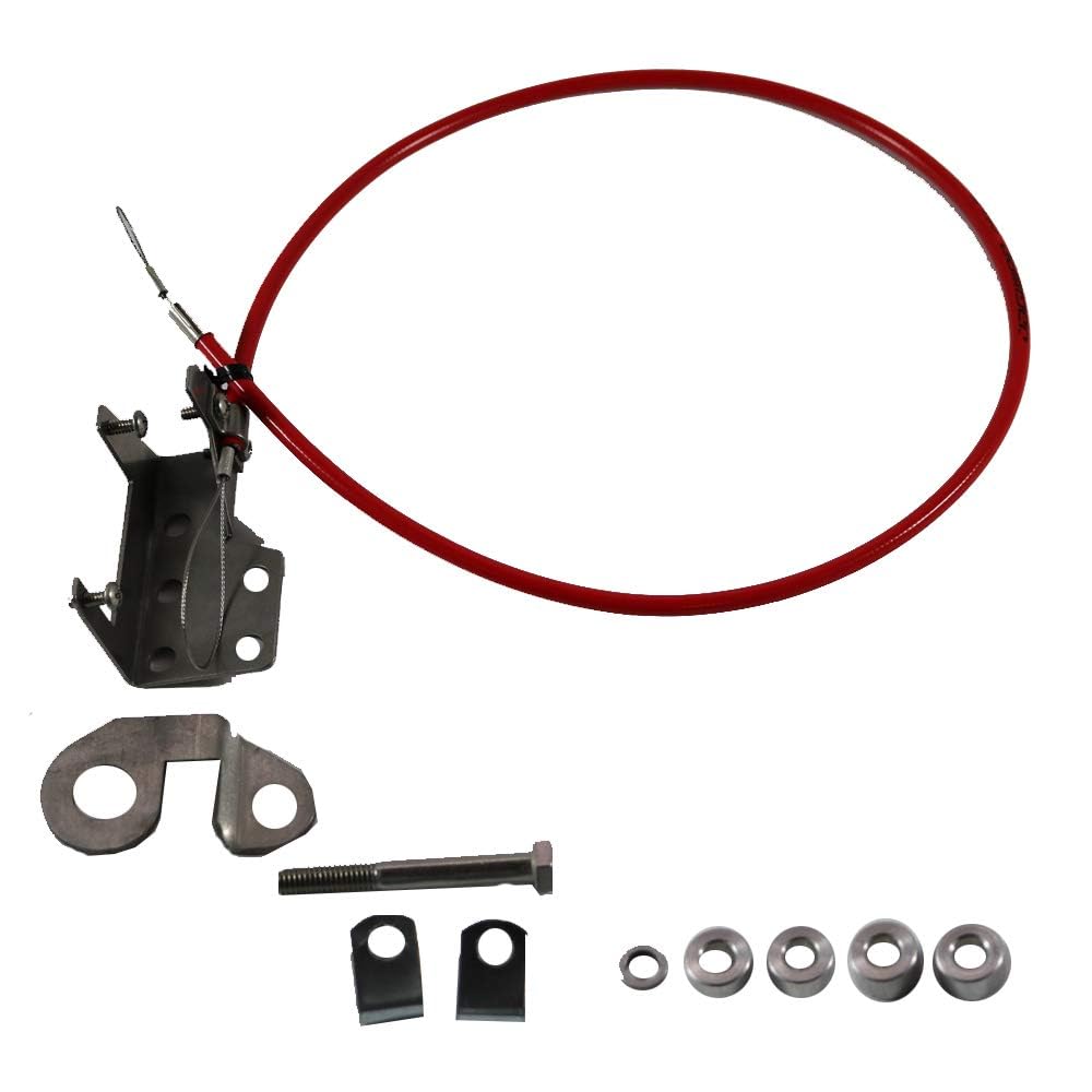 TrollMaster TM215HWKIT PRO3 Plus Hardware Kit for Suzuki 9.9/15/20 EFI (2014-Present) - Black, Standard Size, Plastic Material