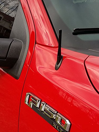 AntennaMastsRus - Made in USA - 4 Inch Black Aluminum Antenna is Compatible with GMC Sierra 1500 (2006-2025)