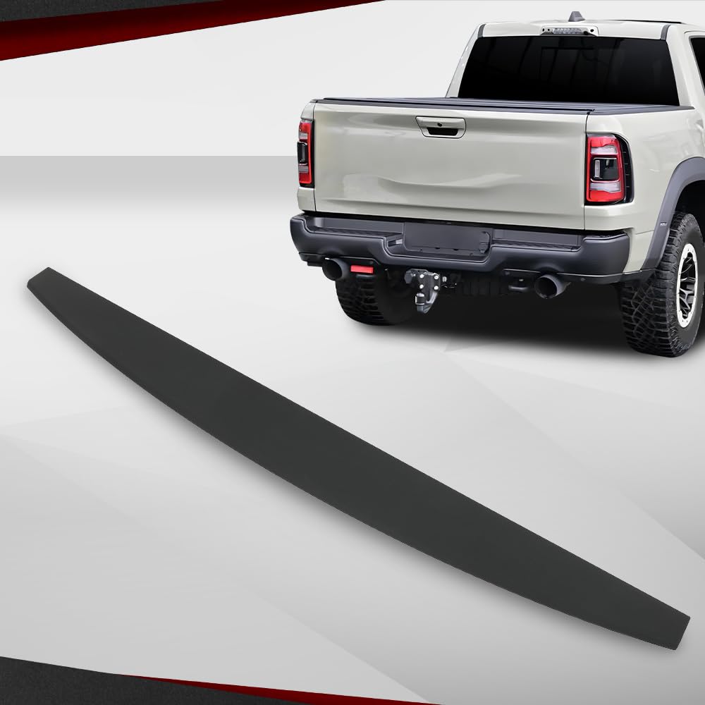 CROSSDESIGN Tailgate Spoiler Cap Molding Compatible with Ram 2500 3500 2019-2022 68364364AA Black Textured