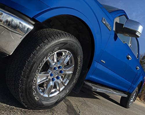 Colorlugs Vinyl Lug Nut Cover | Blue | Flexible Fit Wheel Lug Nut Cap | Fits 17 Mm | Pack Of 25 | Includes Deluxe Extractor | Made In The Usa