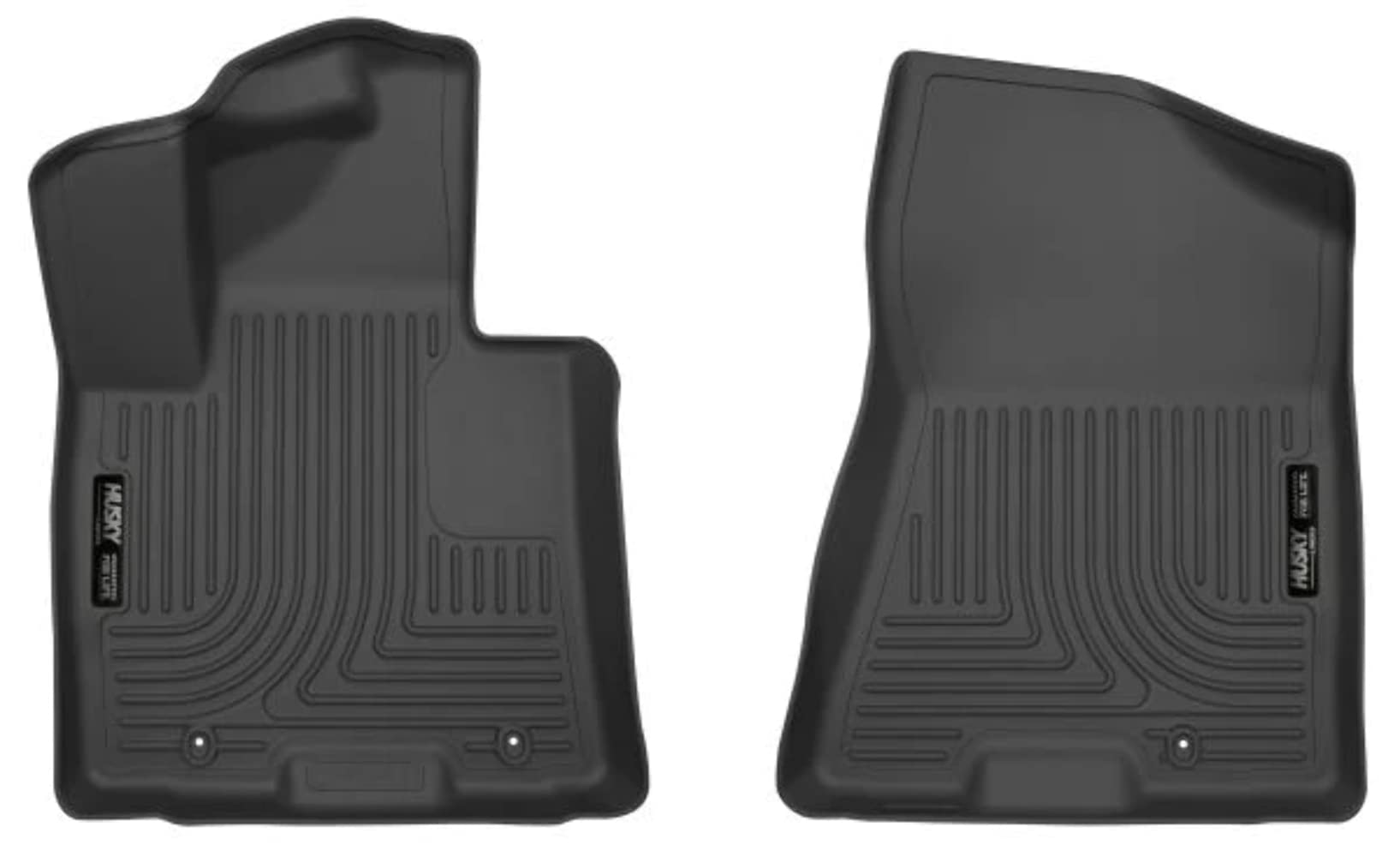 Husky Liners X-Act Contour Floor Mats | Fits 2019-2021 Hyundai Tucson; 2017-2022 Kia Sportage | Front Row, 2-Pc Black - 52361