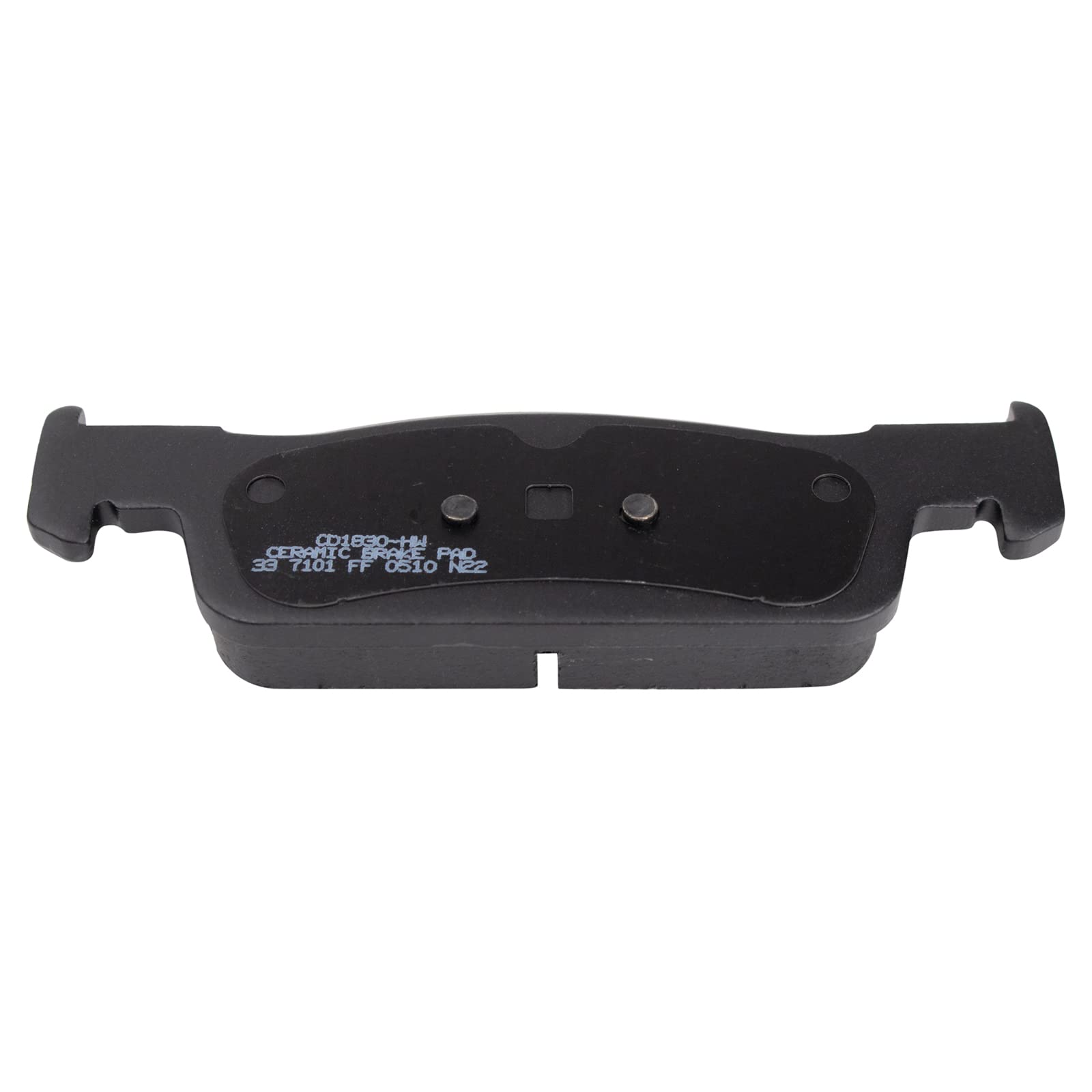TRQ Front Brake Pads Ceramic Compatible with 2016-2017 Smart Fortwo