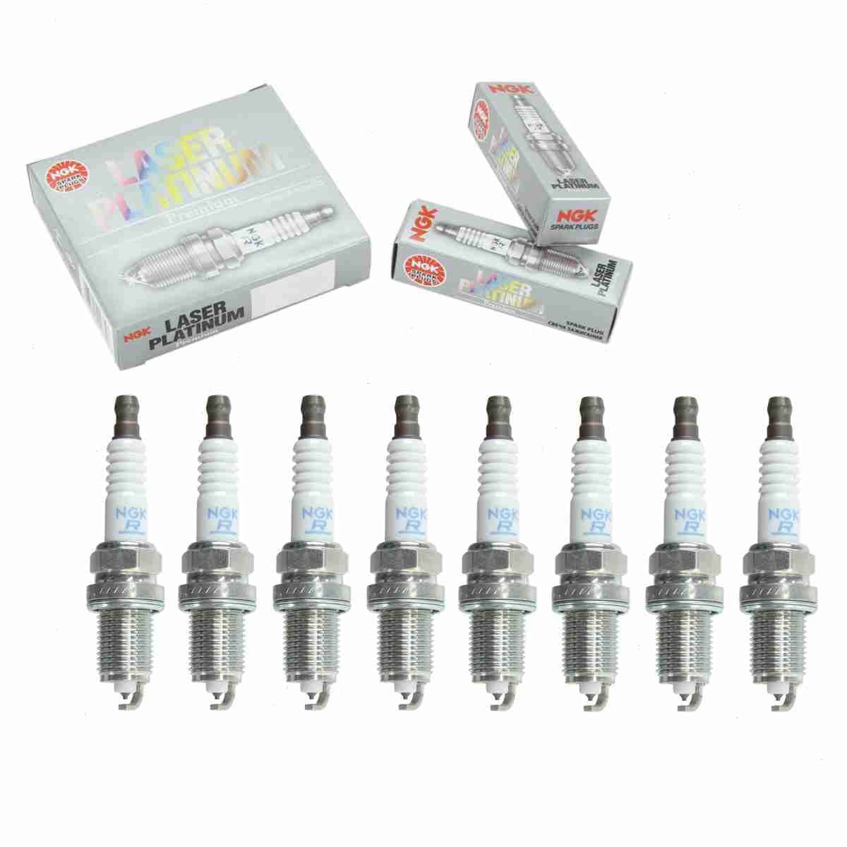 8 pc NGK Laser Platinum Spark Plugs compatible with Lexus LS400 4.0L V8 1990-2000