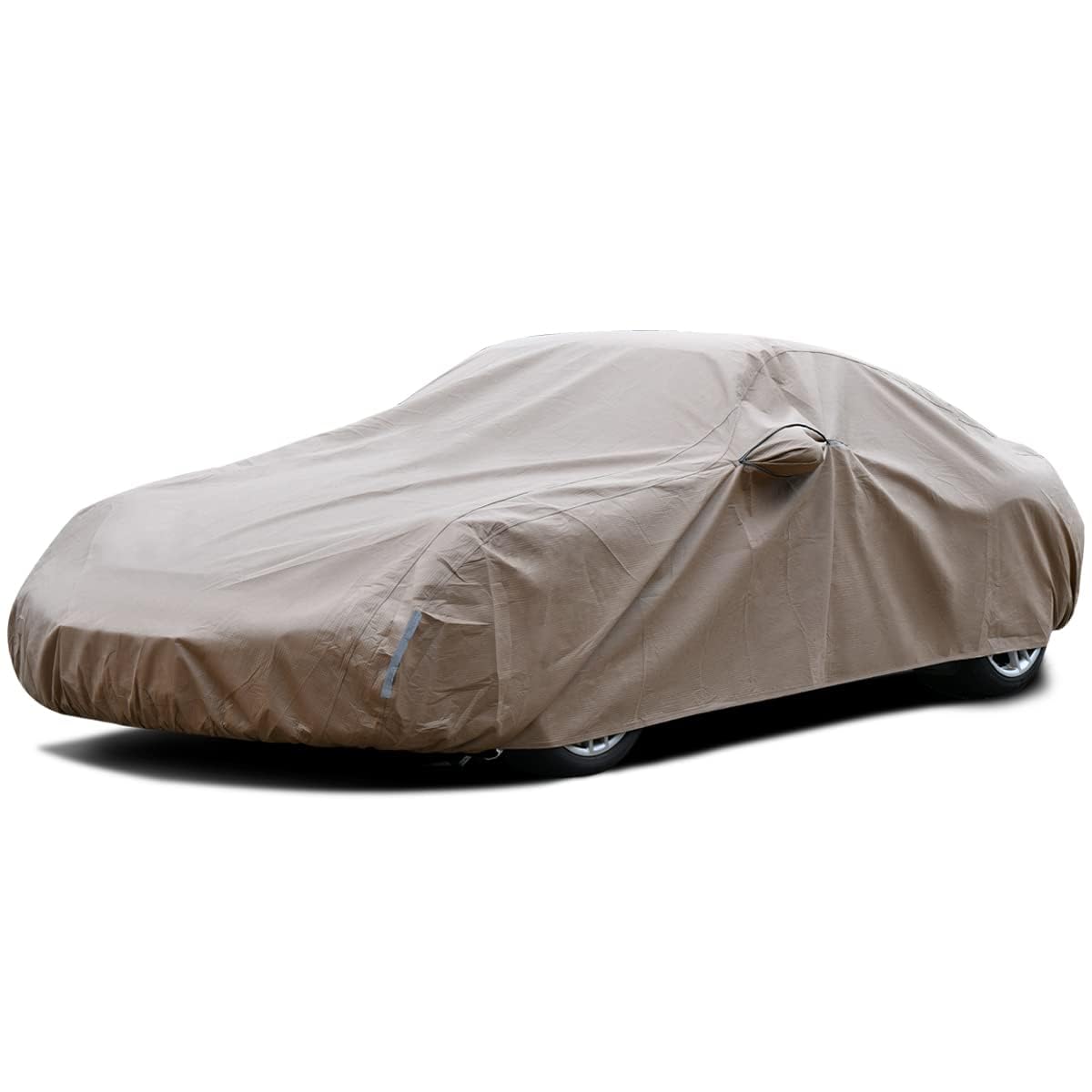 Tecoom Thick Shell Super Breathable-Waterproof Windproof Snow Sun Rain Uv Protective Outdoor All Weather Suv Car Cover Fit 191-2