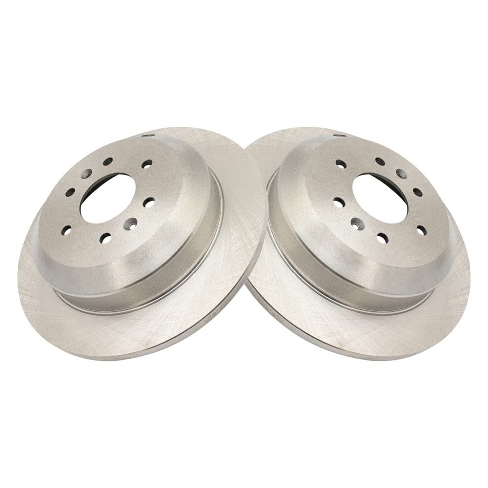 Trq Rear Brake Rotors Set Solid Compatible With 2009 Kia Borrego