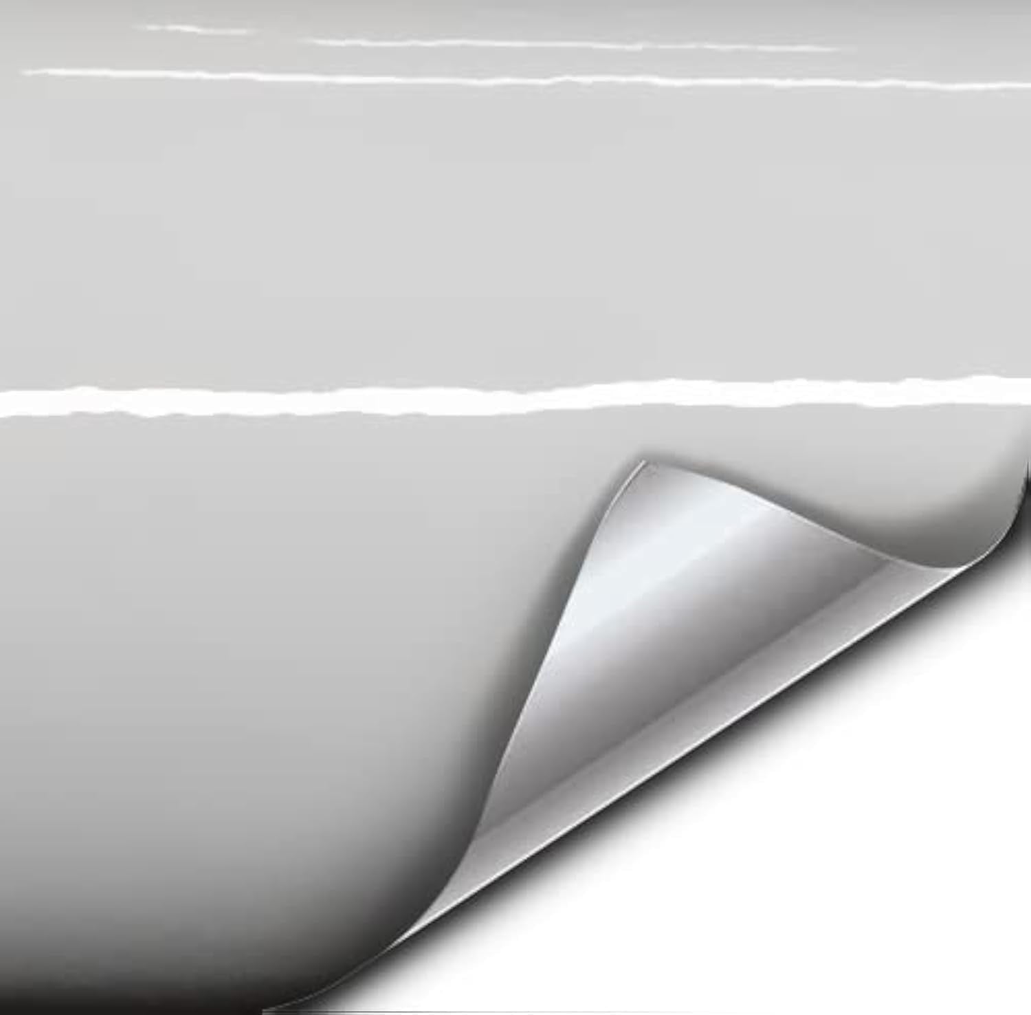 Vvivid White Gloss Car Wrap Vinyl Roll With Air Release Adhesive (1Ft X 5Ft)