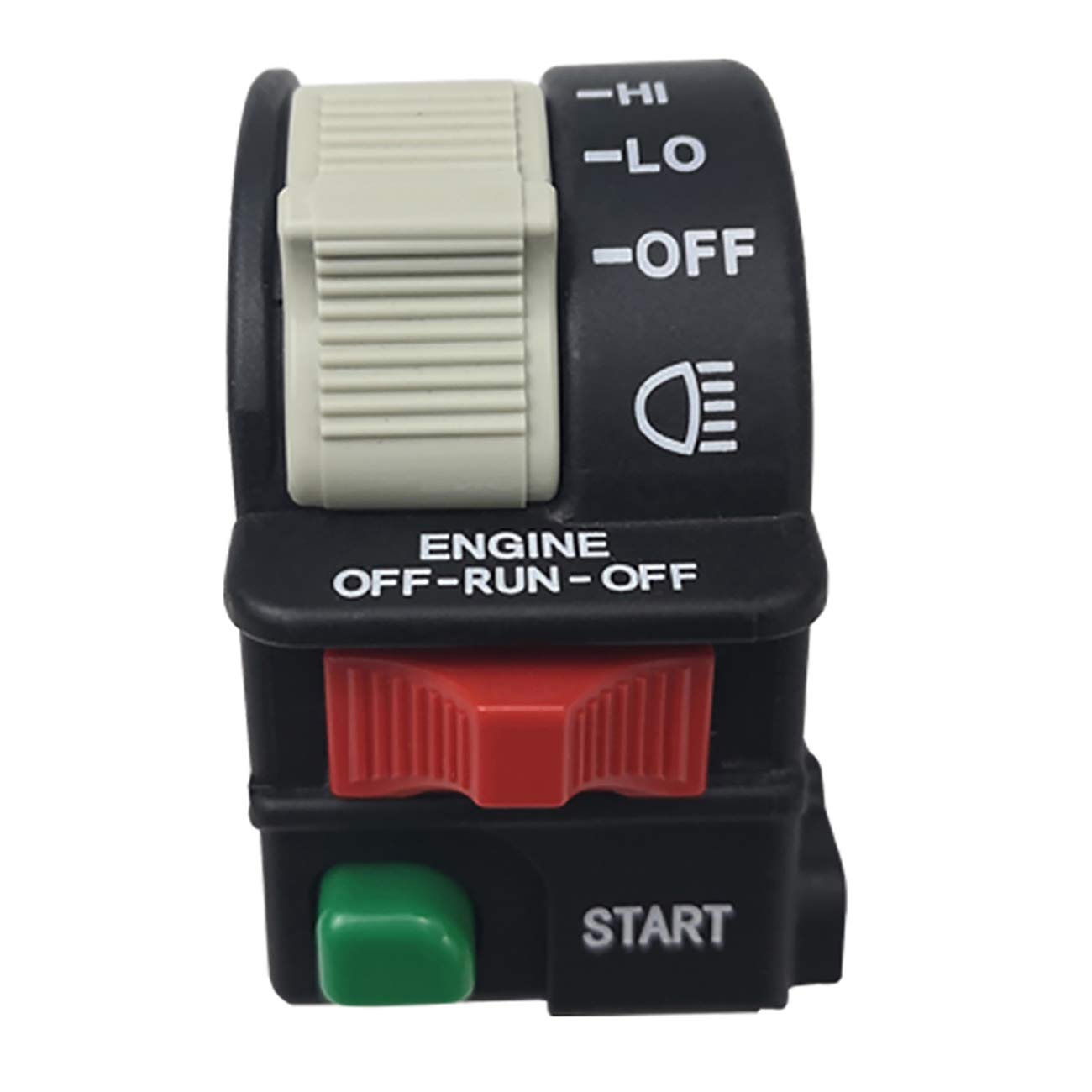 M MATI Left Start Engine Run Off Headlight HI LO Off Handlebar Switch for Polaris Predator 500 Outlaw 450 Outlaw 500 Outlaw 525 