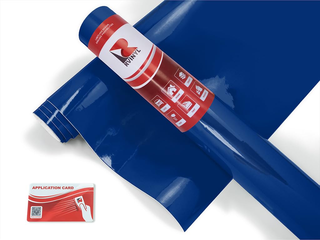 Avery Dennison Sw900 681-O Gloss Dark Blue Supreme Wrapping Film Vinyl Vehicle Car Wrap Sheet Roll - (108'' X 60'')