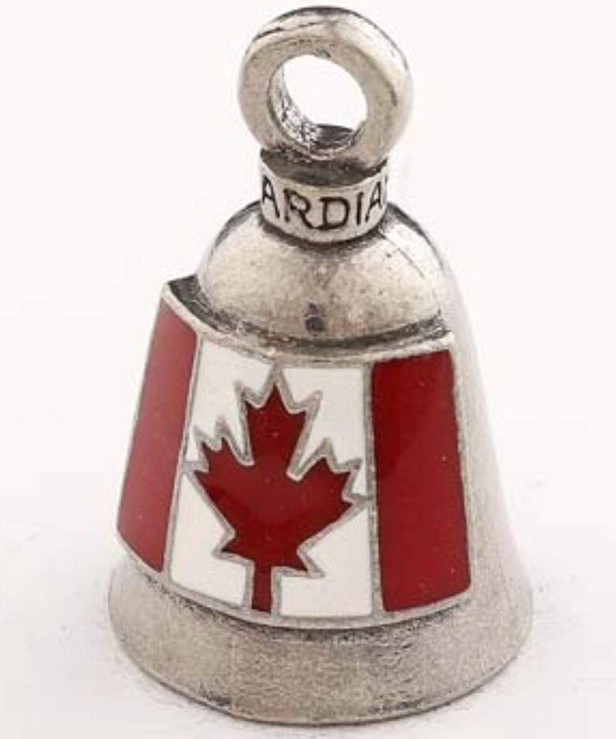 Guardian Bell Canadian Flag W Enamel For Harley Davidson Gremlin Mod Dyna Motorcycle Fxr Custom Canada Maple Leaf Triumph Herita