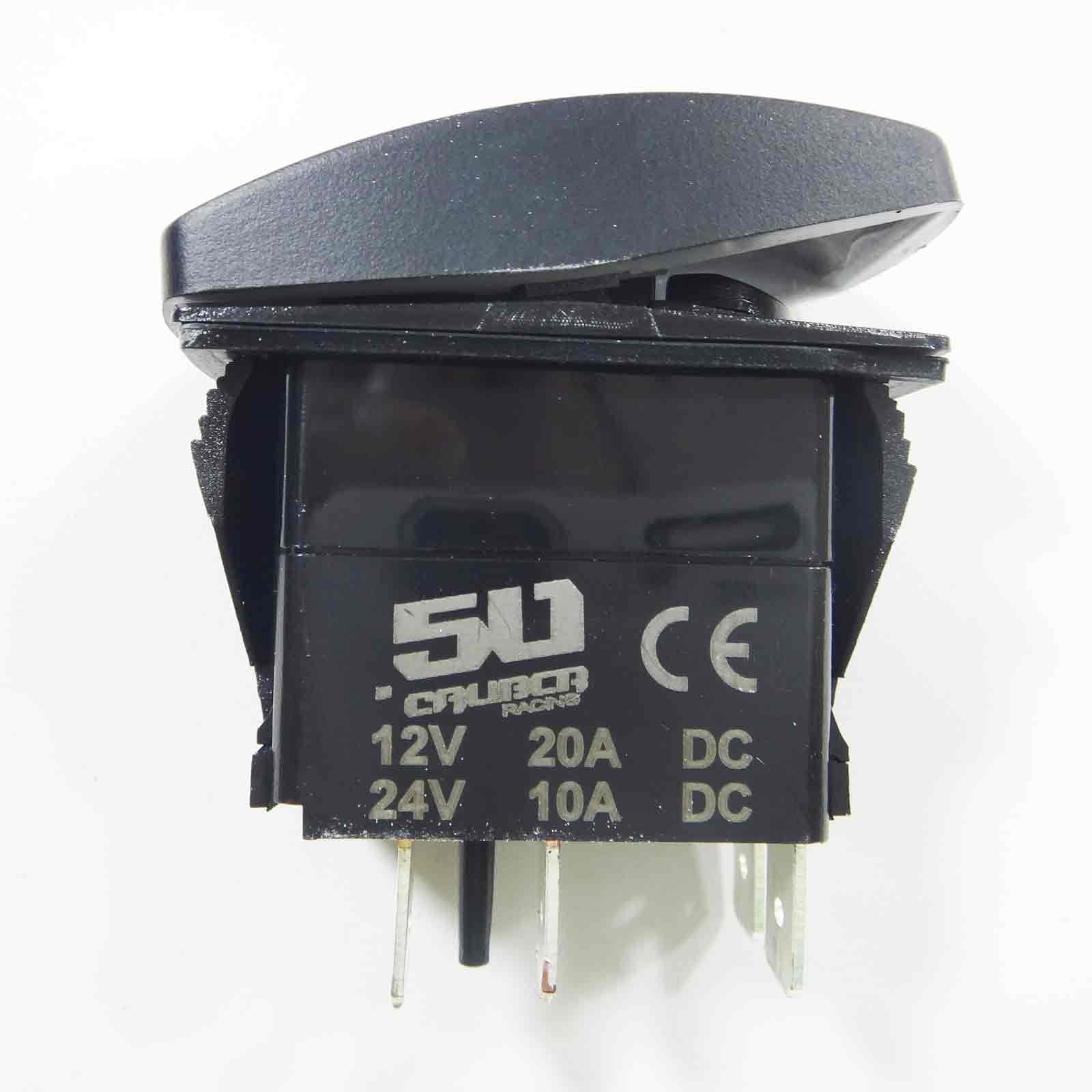 20A 12V Rocker Switch On/Off Orange Led Backlit - This Switch Turns Something On - Utv, Auto, Boat [5359A35 Orange]