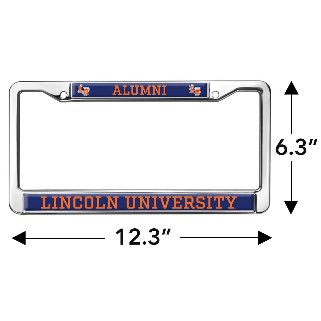 Lincoln University Alumni Full Size Standard License Plate Metal Frame
