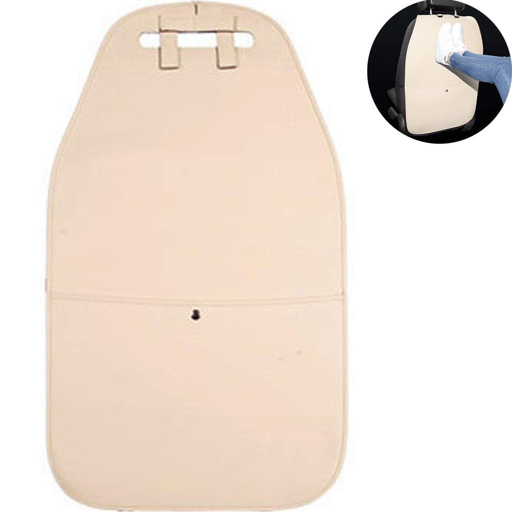 Hcmax 2 Pack Kick Mat Car Seat Back Protector Waterproof Easy To Clean Multifunctional Organizer Storage Bag Travel Accessory Pu