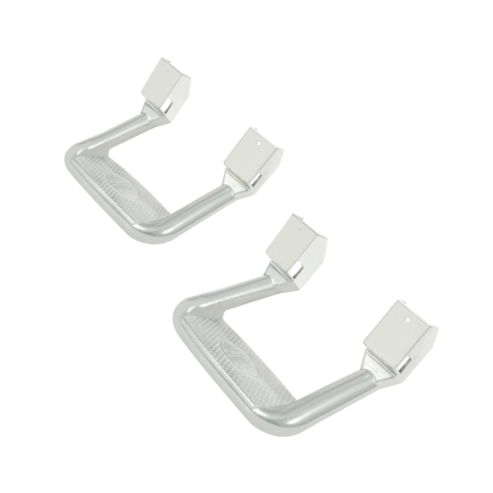 ECOTRIC Side Step Compatible with Chevy (Chevrolet), Ford, Toyota, GMC, Dodge RAM, Jeep, Set of 2, Polishing Aluminum Silvery
