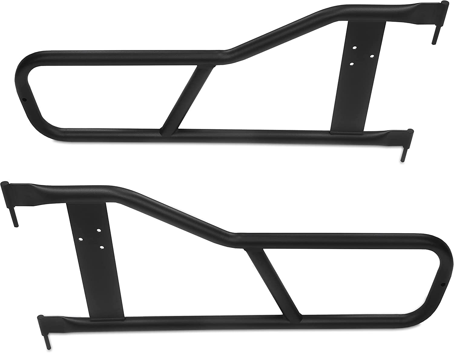 ECOTRIC Tubular Half Doors for 1987-2006 Jeep Wrangler YJ TJ, Steel, Black, Large, Model AM-155