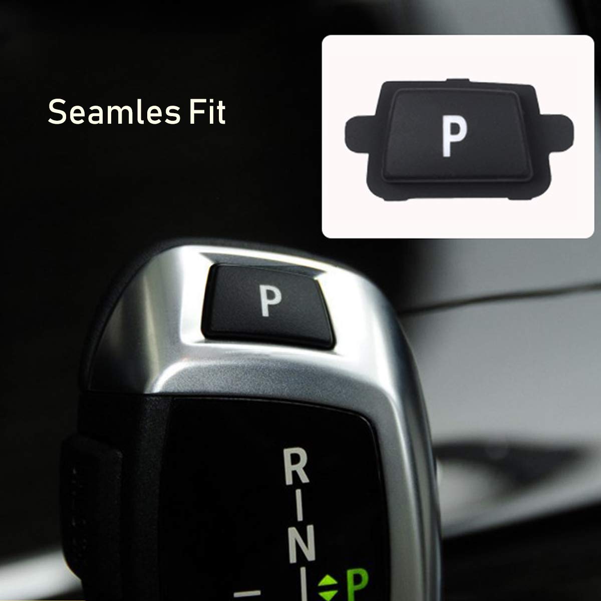 Jaronx Compatible With Bmw Gear Shift P Button, Gear Shift Knob Lever Parking Button Cover Replacement Compatible With Bmw 3' F3