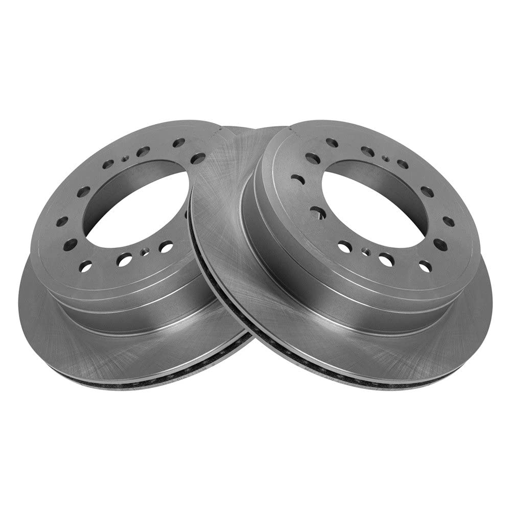 Trq Rear Brake Rotors Set Vented Compatible With 2010-2022 Lexus Gx460 Toyota 4Runner 2010-2014 Fj Cruiser