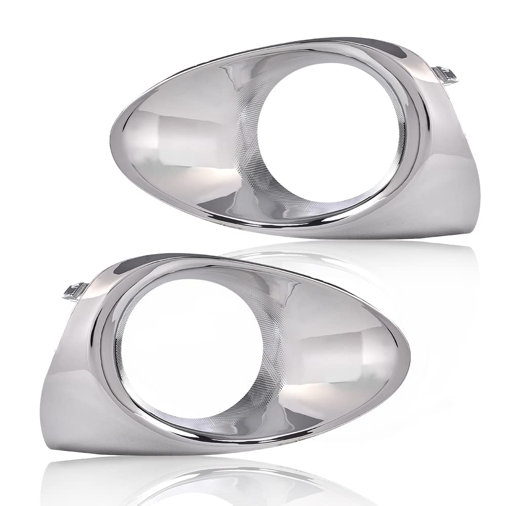 Pit66 Fog Light Lamp Chrome Bezel Kit Set Compatible With 2013-2015 Lexus Rx350 Rx450H Base Model
