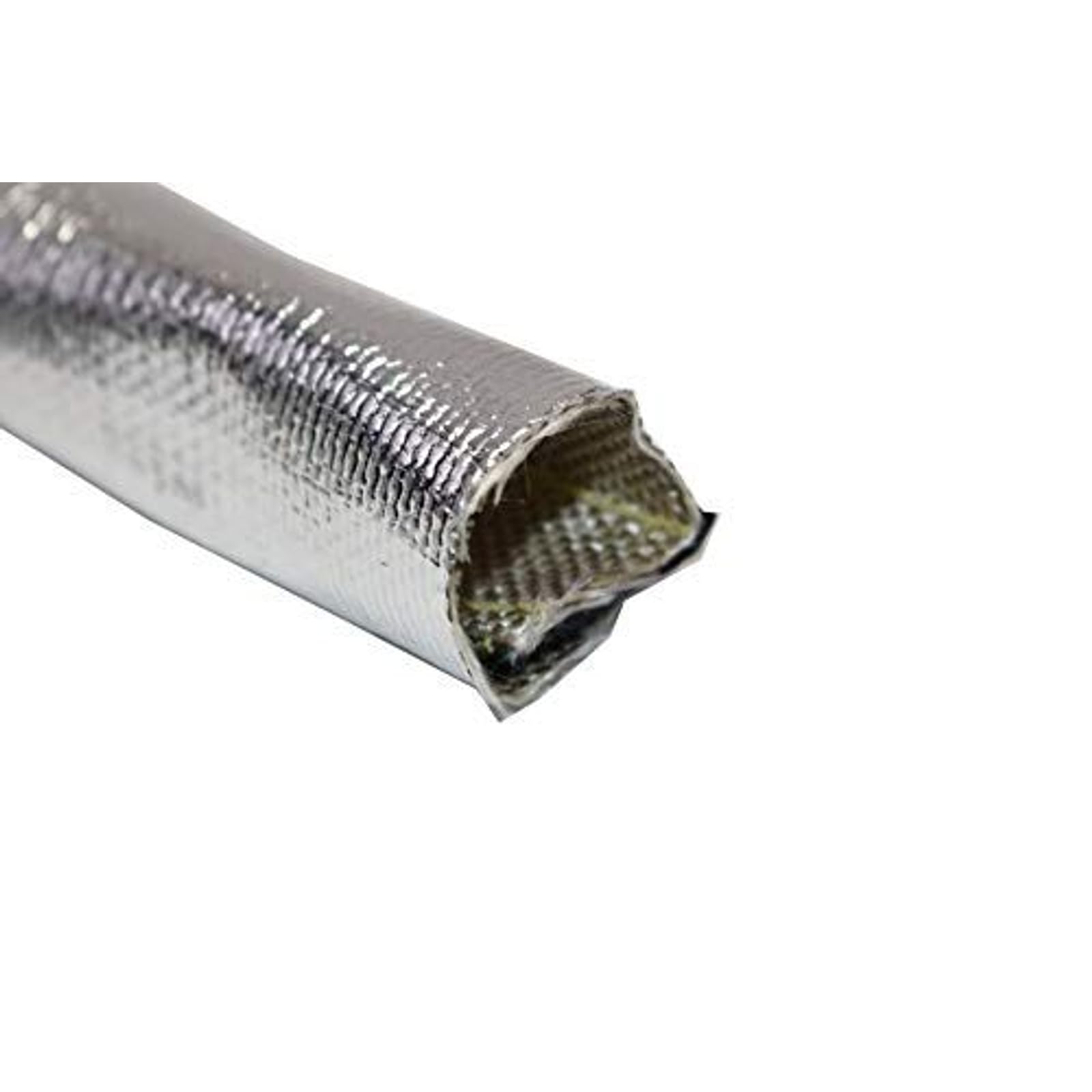 A-Team Performance - Heat Shroud Aluminized Sleeving for Ultimate Heat Shield Protection Barrier with Hook and Loop Closure - 1'