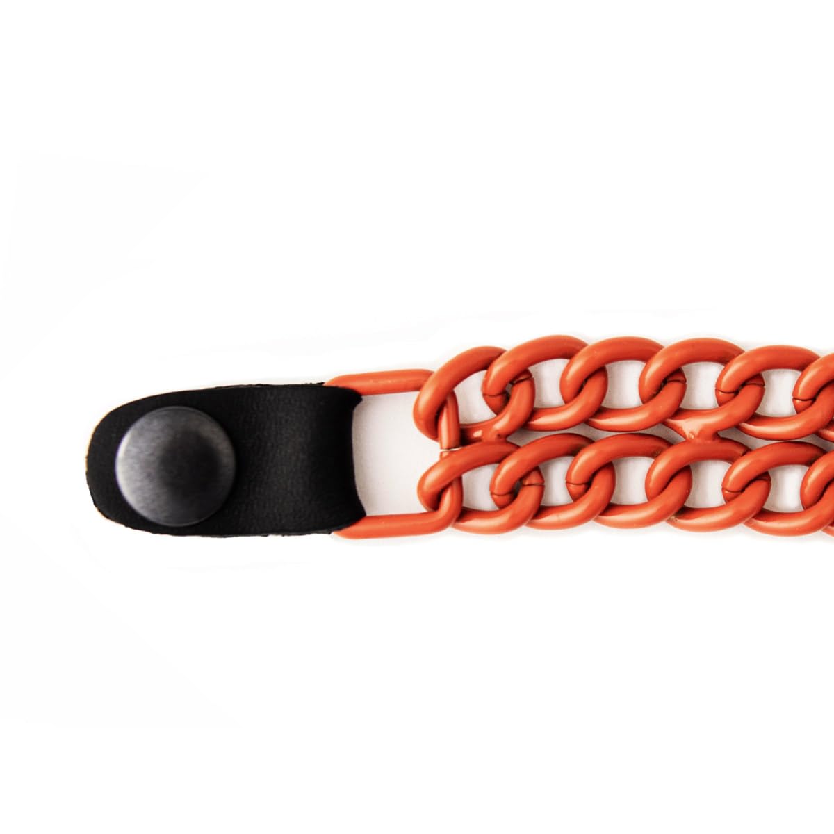 Milwaukee Leather 4 PC Vest Extenders - Double Chain with Genuine Leather 4 or 6 Inch Extension - 4 Inch