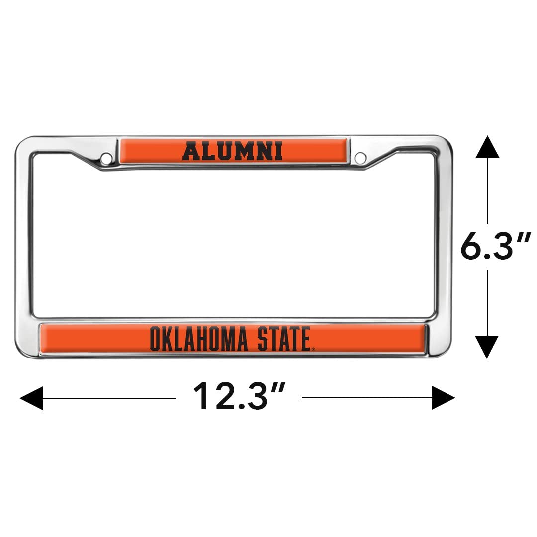 Oklahoma State University Alumni Logo Full Size Standard License Plate Metal Frame