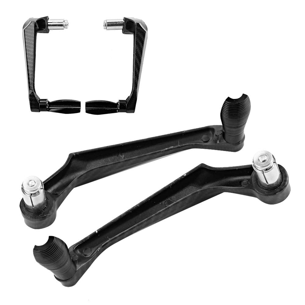 KIMISS Universal 7/8in 22mm CNC Aluminum Handlebar Brake Clutch Lever Hand Guard Protector for Motorcycle, Motorbike, Scooters,