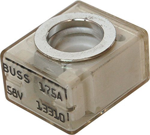 Bay Marine Supply Mrbf Terminal Fuse Block Kit (Fuse Included) – Single Stud 5/16' (M8) Compact Marine Rated Battery Fuse 175A