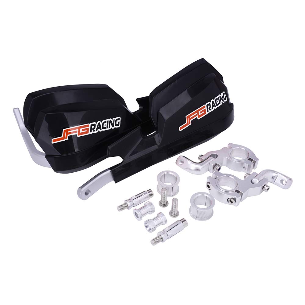 Jfg Racing Handguards Dirt Bike Hand Guards - Universal For 7/8In And 1 1/8In Handlebar - For Dirt Bike For Motocross Enduro Supermoto(Black)