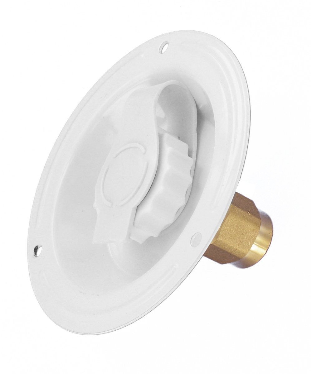 Valterra A01-0176LF White 2-3/4 FPT Lead-Free Recessed Water Inlet