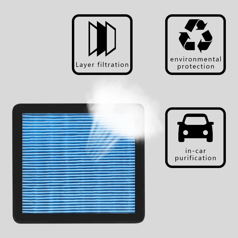 Lecctso Cabin Air Filter, Air Filter, Cabin Filter Includes Activated Carbon, Engine Air Filter for My Car Send Out Smells of La