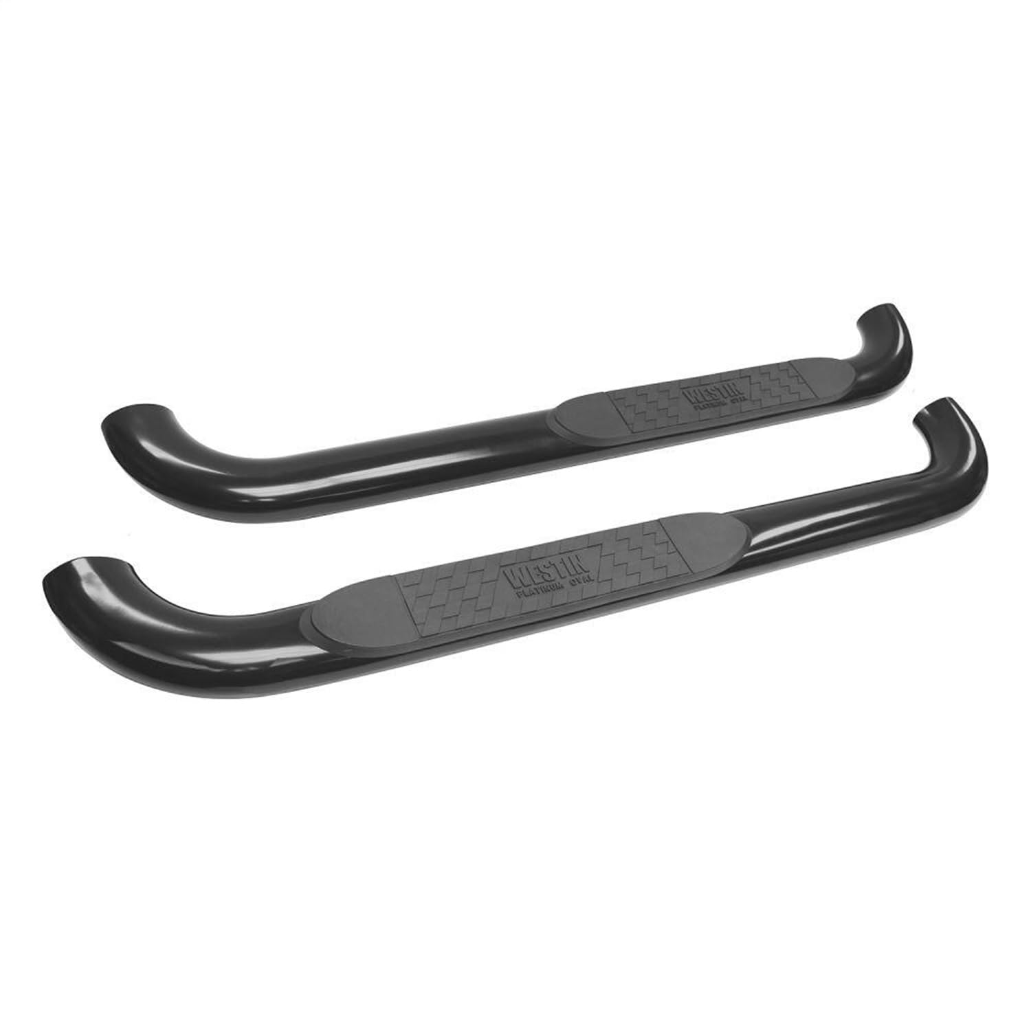 Westin 21-3925 Platinum 4 Oval Nerf Bars Fits 2015-2024 F150 2017-2024 F250 F350 Super Duty Standard Cab Black Pair