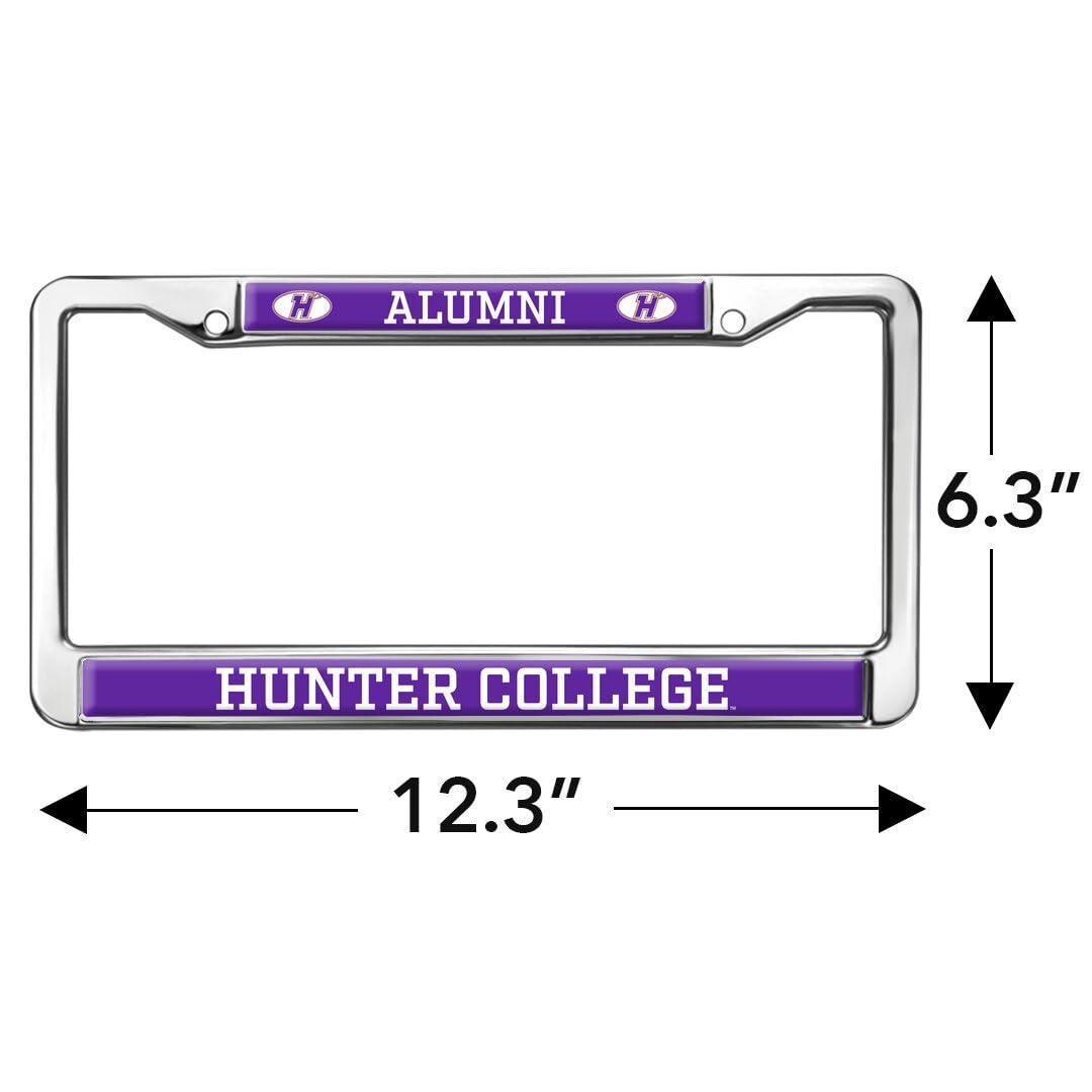 Hunter College Alumni Full Size Standard License Plate Metal Frame