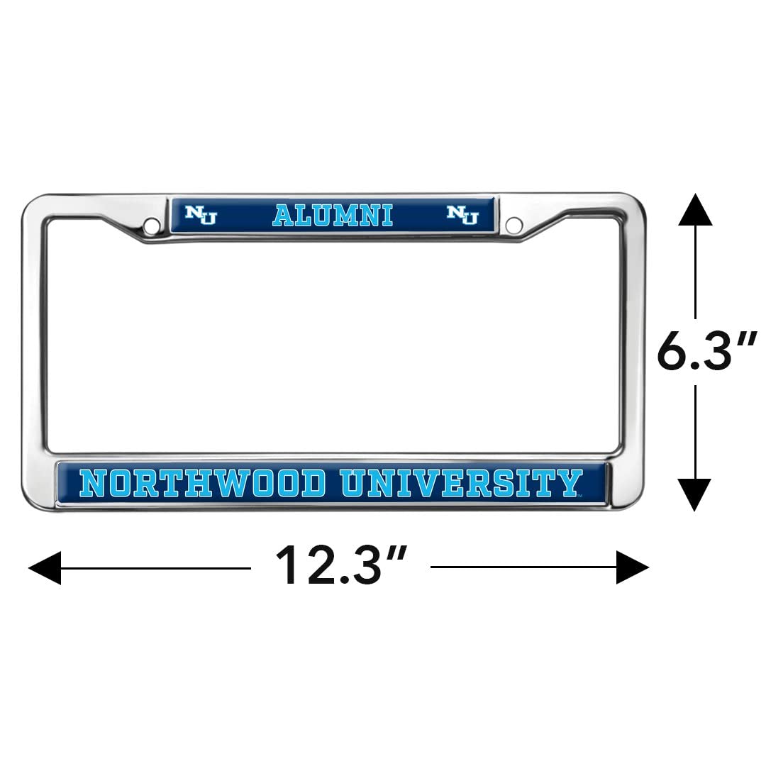 Northwood University Alumni Logo Full Size Standard License Plate Metal Frame