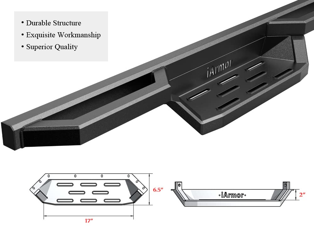 Aps Stainless Steel Pocket Steps Running Boards Side Bars Compatible With Toyota Tundra 2007-2021 Double Cab