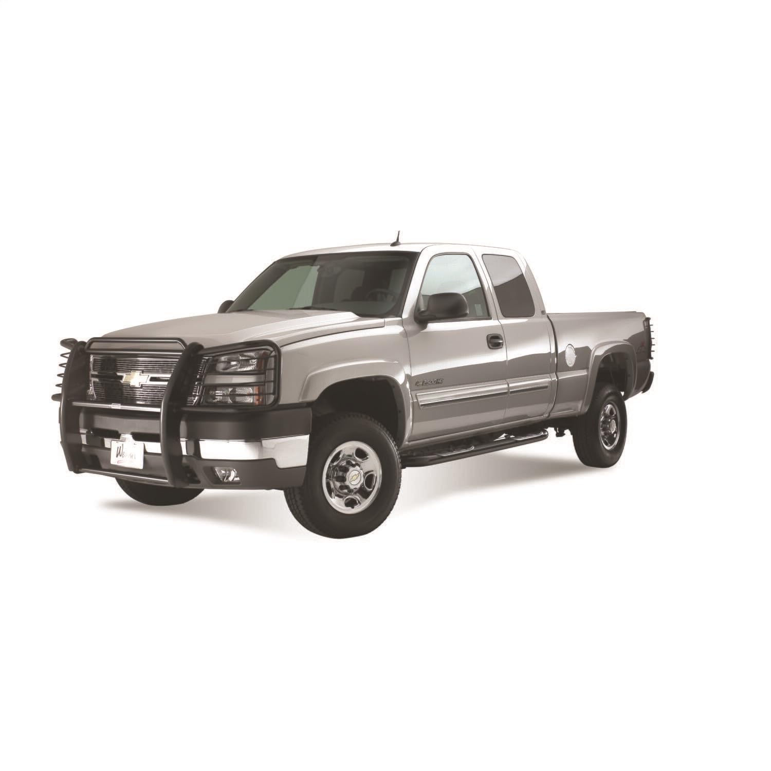 Westin 25-1685 Signature 3 Round Nerf Bars Fits 1999-2013 Silverado Sierra 1500 2001-2014 Silverado Sierra 2500 3500Hd Extended Cab Black Pair